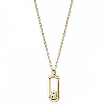 Ladies' Gold Plated Double B Necklace 