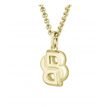 Ladies' Gold Plated Double B Necklace