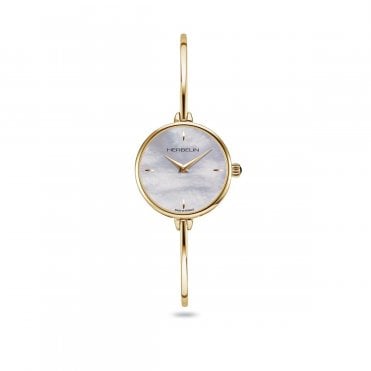 Ladies' Gold Plated Fil Bangle Watch