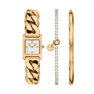Ladies' Gold Plated Georgie Watch & Bangle Set