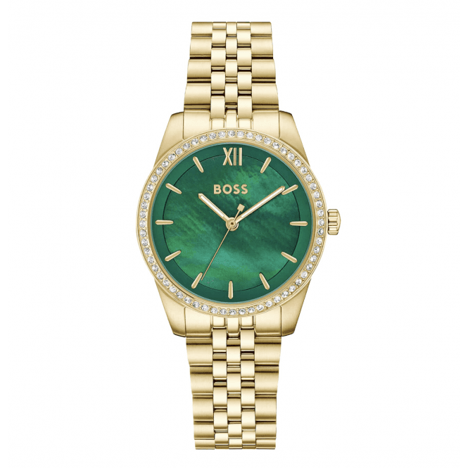 Ladies' Gold Plated Graceful Crystal Watch