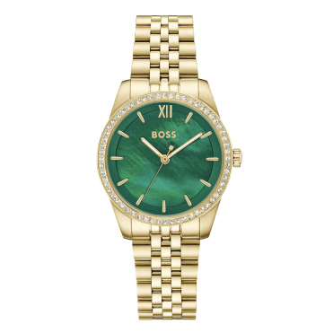 Ladies' Gold Plated Graceful Crystal Watch