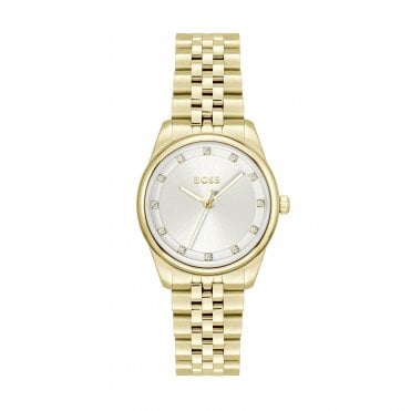 Ladies' Gold Plated Graceful Precious Watch