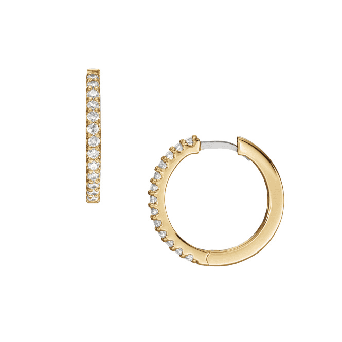 Ladies' Gold Plated Hoops 