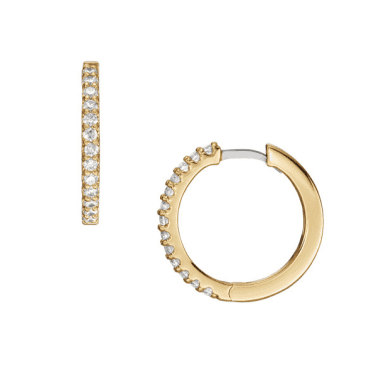 Ladies' Gold Plated Hoops 