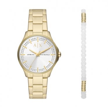 Ladies' Gold Plated Lady Hampton Watch Gift Set