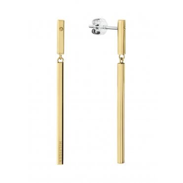 Ladies' Gold Plated Linear Earrings