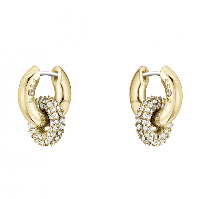 Ladies' Gold Plated Live Precious Earrings
