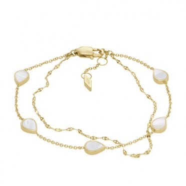 Ladies' Gold Plated Merrit Multi Strand Bracelet