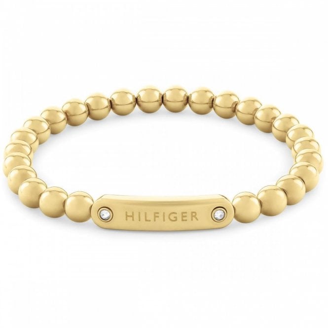 Ladies' Gold Plated Metal Beads Bracelet