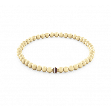 Ladies' Gold Plated Metal Beads Bracelet
