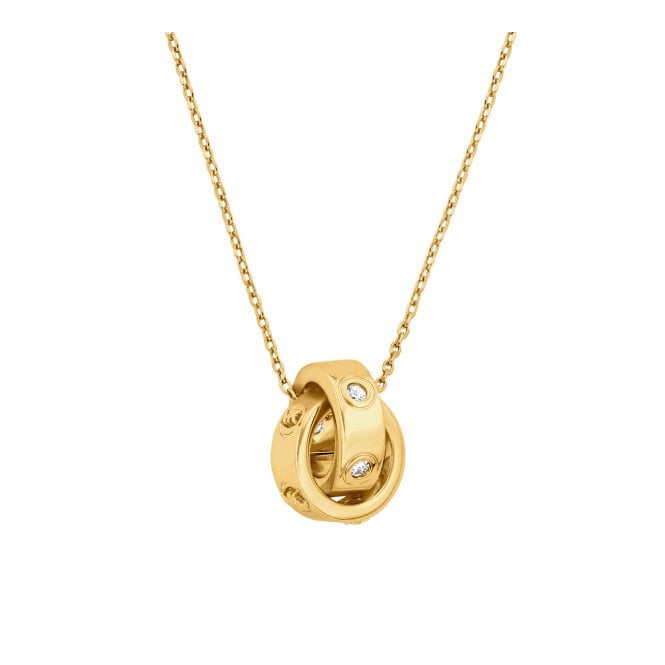Ladies' Gold Plated MK Necklace