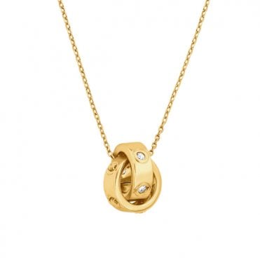 Ladies' Gold Plated MK Necklace