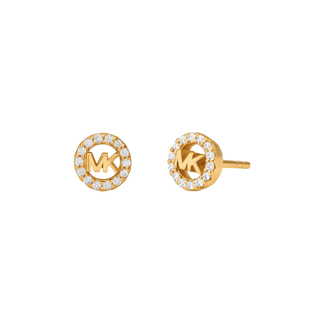 Ladies' Gold Plated MK Premium Studs 