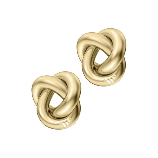 Ladies' Gold Plated Signature Knot Earrings
