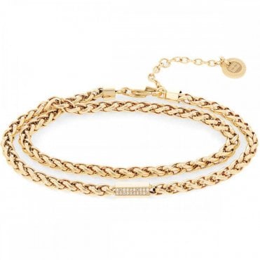 Ladies' Gold Plated Snake Chain Bracelet 