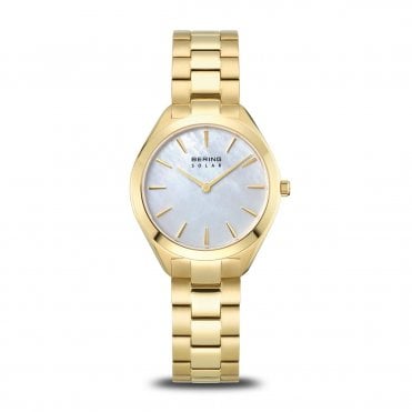 Ladies' Gold Plated Solar Watch