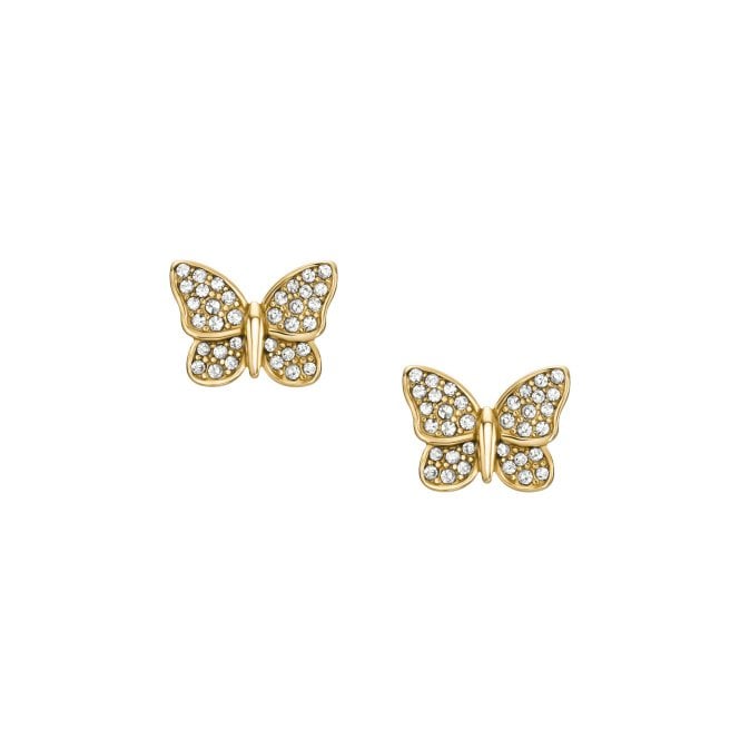 Ladies' Gold Plated Sutton Butterfly Earrings
