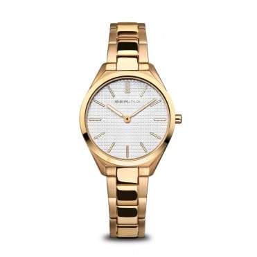 Ladies' Gold Plated Ultra Slim Watch