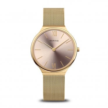 Ladies' Gold Plated Ultra Slim Watch