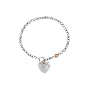 Ladies' Knot Heart Bracelet