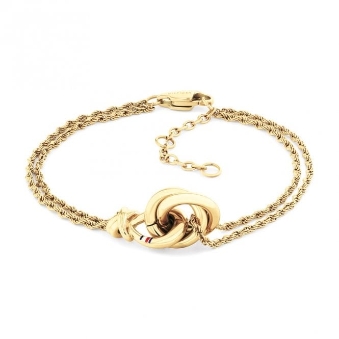 Ladies' Nautical Rope Gold Tone Bracelet 