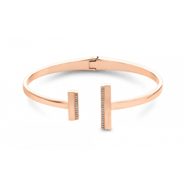 Ladies' Rose Gold Linear Bangle