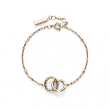 Ladies' Rose Gold Plated Amity Interlock Bracelet