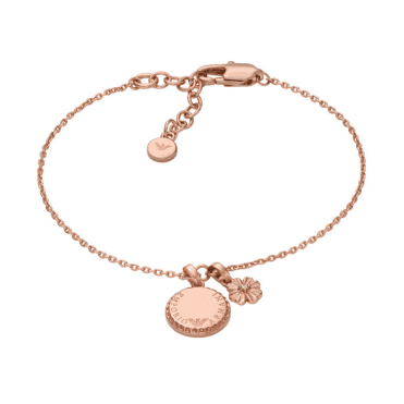 Ladies' Rose Gold Plated Coin Collection Bracelet 