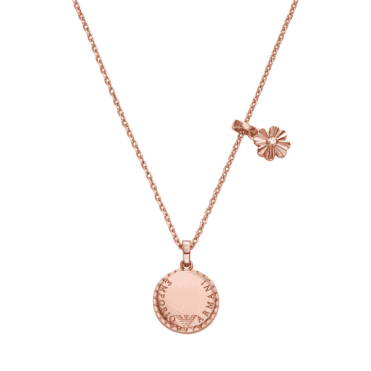 Ladies' Rose Gold Plated Coin Collection Necklace 