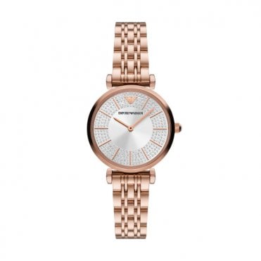 Ladies' Rose Gold Plated  Gianni T-Bar Watch