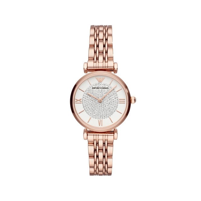 Ladies' Rose Gold Plated Gianni T-bar Watch 