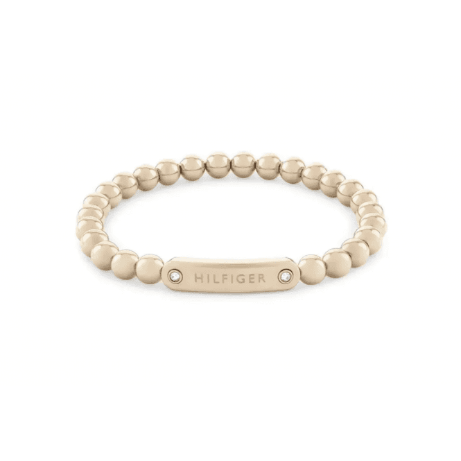 Ladies' Rose Gold Plated Metal Beads Bracelet
