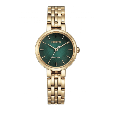 Ladies' Rose Gold Plated Silhouette Eco-Drive Watch