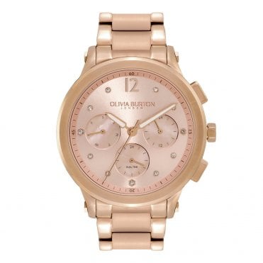 Ladies' Rose Gold Plated Sports Luxe Watch