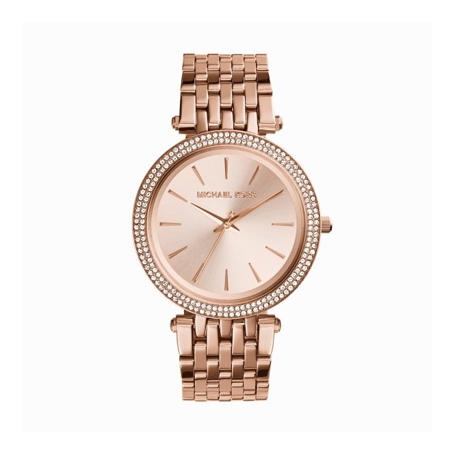 Ladies' Rose Gold Plated Stone Set Darci Watch