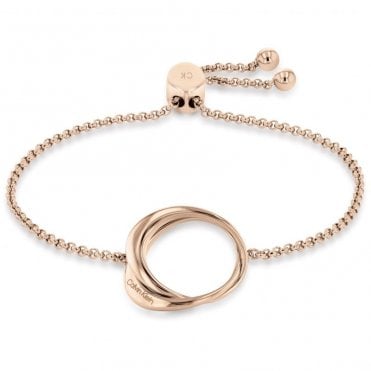 Ladies' Rose Gold Warped Bracelet