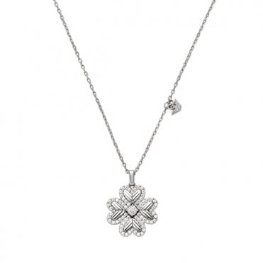Ladies' Silver Forget Me Knot Necklace