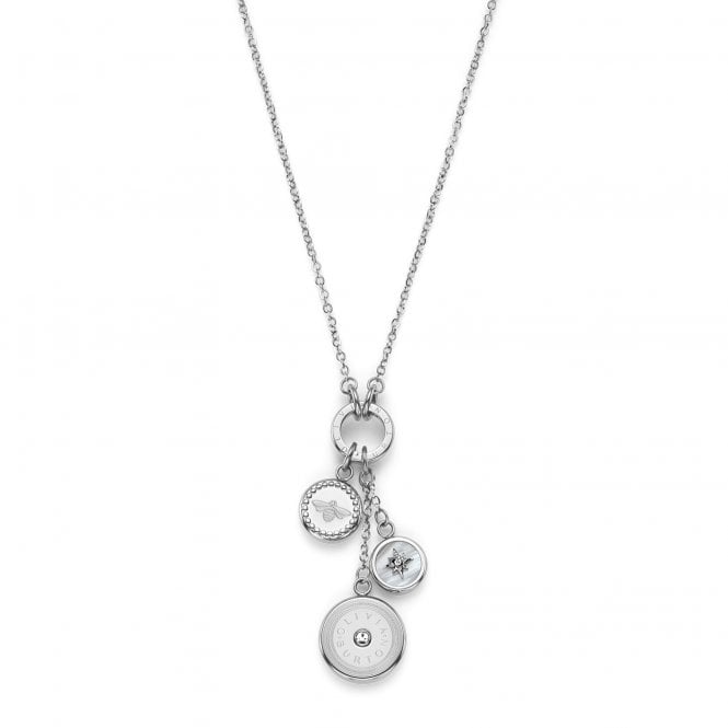 Ladies' Stainless Steel Bee & North Star Necklace