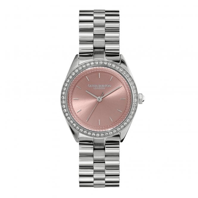 Ladies' Stainless Steel Bejewelled Watch