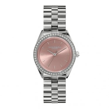 Ladies' Stainless Steel Bejewelled Watch