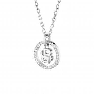 Ladies' Stainless Steel Double B Divine Necklace