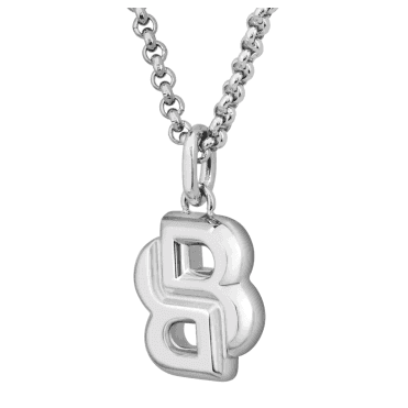 Ladies' Stainless Steel Double B Necklace