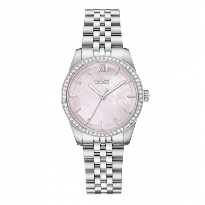 Ladies' Stainless Steel Graceful Crystal Watch
