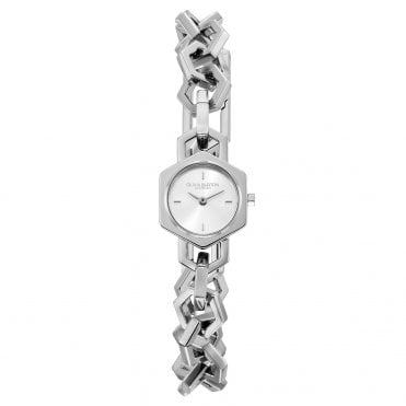 Ladies' Stainless Steel Hex Link Watch