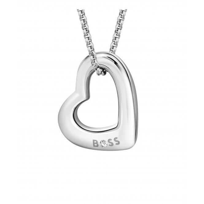 Ladies' Stainless Steel Honey Boundless Heart Necklace