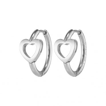 Ladies' Stainless Steel Kindred Interlink Earrings