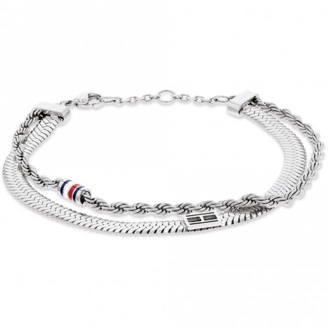Ladies' Stainless Steel Layered Bracelet
