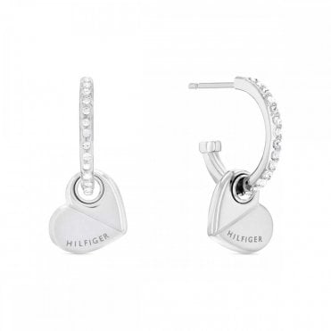 Ladies' Stainless Steel Love Earrings