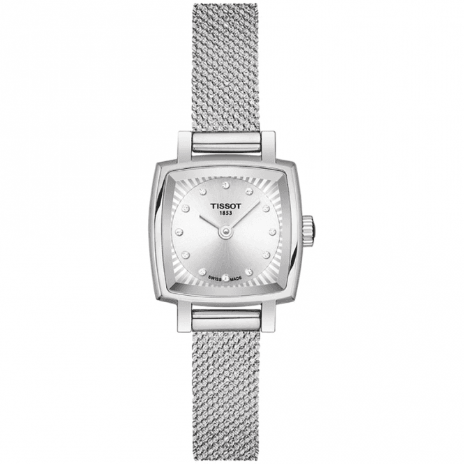 Ladies' Stainless Steel Lovely Square Diamond Set Watch